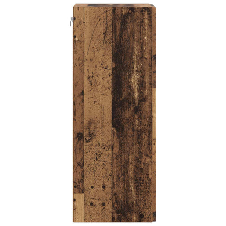 Wooden Storage Cabinet 66cm Wide Wall Hung With 2 Doors - Vantage Home