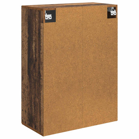 Wooden Storage Cabinet 66cm Wide Wall Hung With 2 Doors - Vantage Home