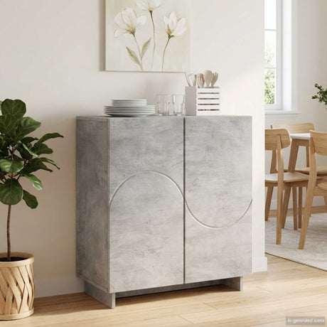 Wooden Storage Cabinet 67cm Wide With 2 Doors - Vantage Home