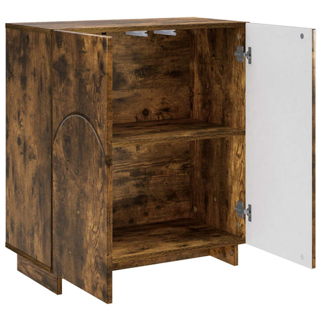 Wooden Storage Cabinet 67cm Wide With 2 Doors - Vantage Home