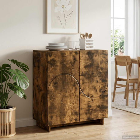 Wooden Storage Cabinet 67cm Wide With 2 Doors - Vantage Home