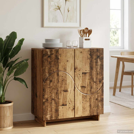 Wooden Storage Cabinet 67cm Wide With 2 Doors - Vantage Home