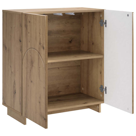 Wooden Storage Cabinet 67cm Wide With 2 Doors - Vantage Home