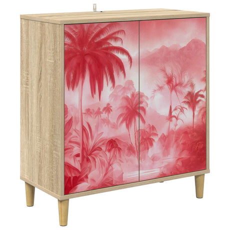 Wooden Storage Cabinet 69cm Wide With 2 Doors - Aachen