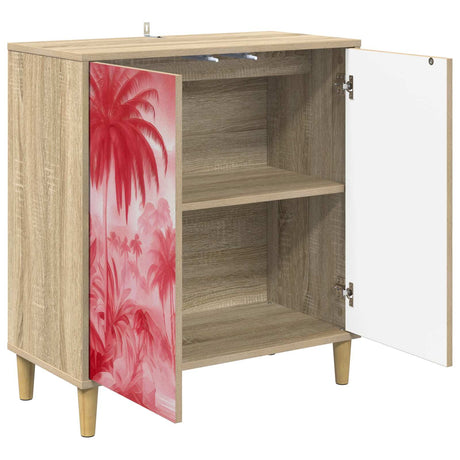 Wooden Storage Cabinet 69cm Wide With 2 Doors - Aachen