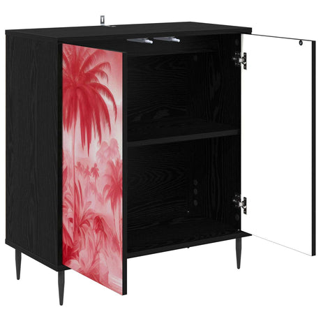Wooden Storage Cabinet 69cm Wide With 2 Doors And Raised Feet - Aachen