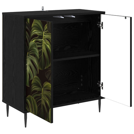 Wooden Storage Cabinet 69cm Wide With 2 Doors And Raised Feet - Elburg