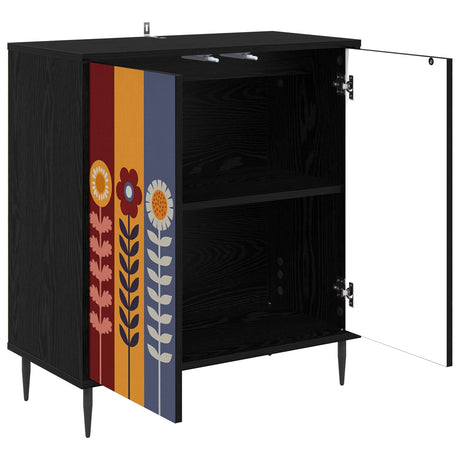 Wooden Storage Cabinet 69cm Wide With 2 Doors And Raised Feet - Essen