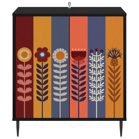 Wooden Storage Cabinet 69cm Wide With 2 Doors And Raised Feet - Essen