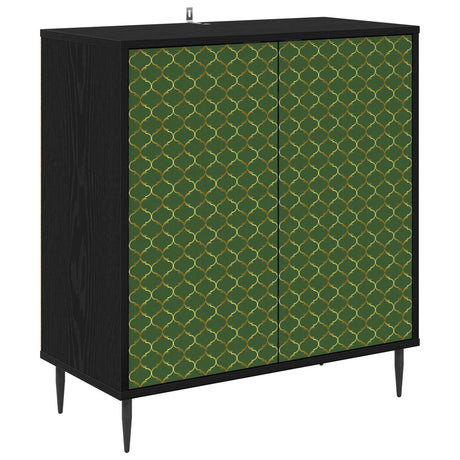 Wooden Storage Cabinet 69cm Wide With 2 Doors And Raised Feet - Geleen