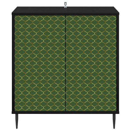 Wooden Storage Cabinet 69cm Wide With 2 Doors And Raised Feet - Geleen