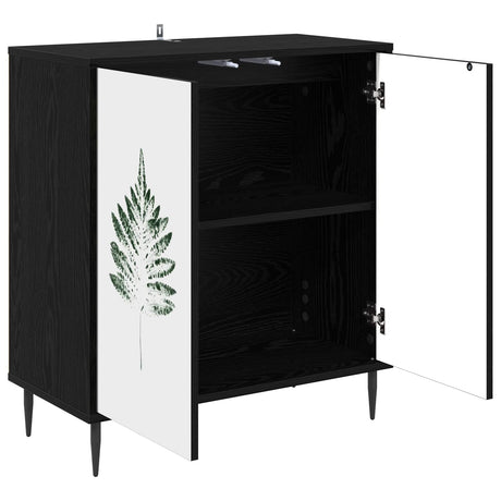 Wooden Storage Cabinet 69cm Wide With 2 Doors And Raised Feet - Hanau