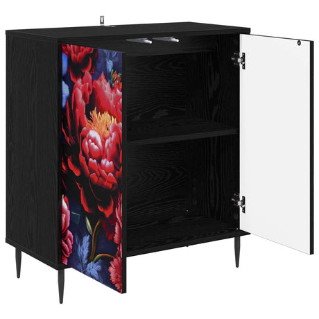 Wooden Storage Cabinet 69cm Wide With 2 Doors And Raised Feet - Kiel