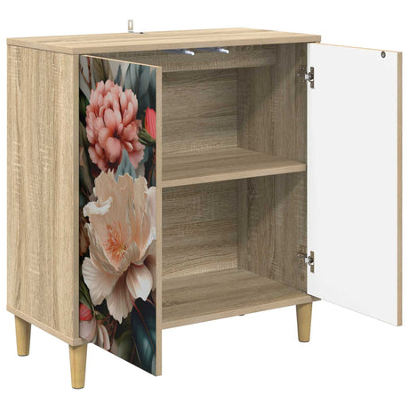Wooden Storage Cabinet 69cm Wide With 2 Doors - Borne