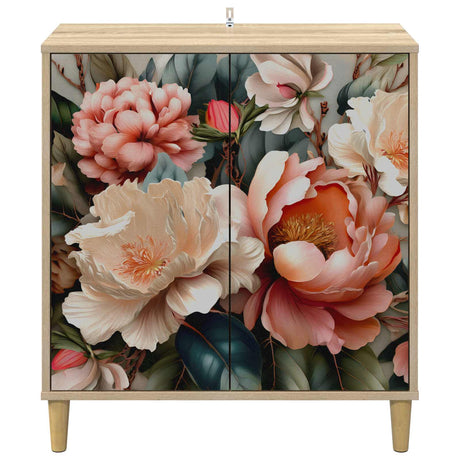 Wooden Storage Cabinet 69cm Wide With 2 Doors - Borne