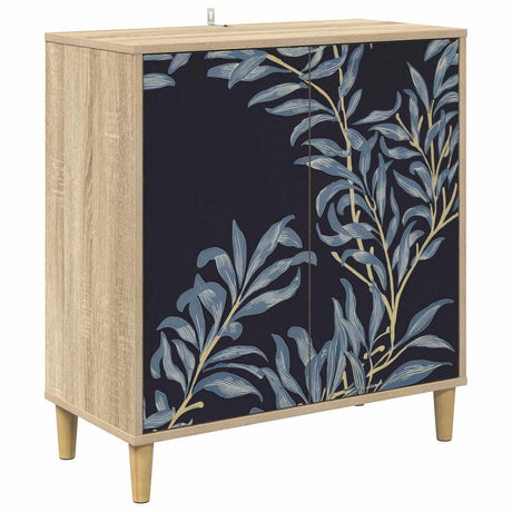 Wooden Storage Cabinet 69cm Wide With 2 Doors - Dokkum