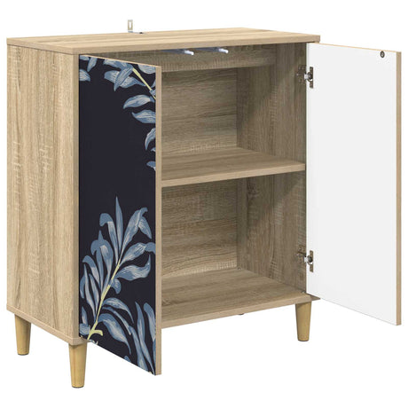 Wooden Storage Cabinet 69cm Wide With 2 Doors - Dokkum