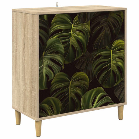 Wooden Storage Cabinet 69cm Wide With 2 Doors - Elburg