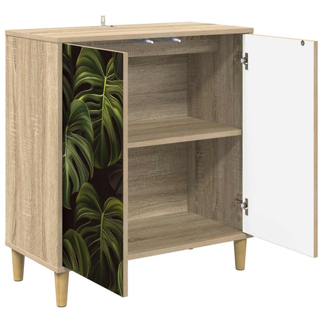 Wooden Storage Cabinet 69cm Wide With 2 Doors - Elburg