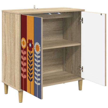 Wooden Storage Cabinet 69cm Wide With 2 Doors - Essen