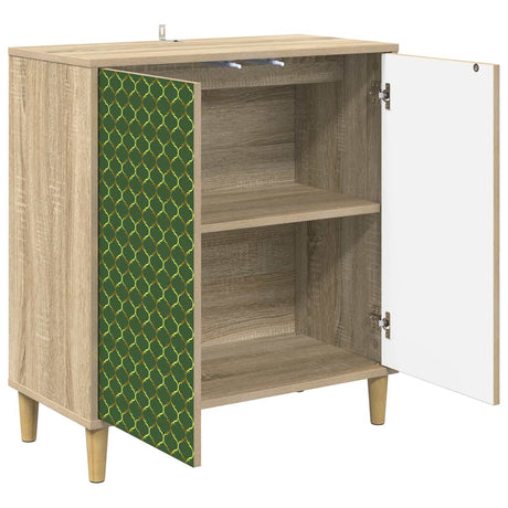 Wooden Storage Cabinet 69cm Wide With 2 Doors - Geleen