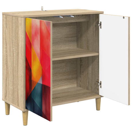 Wooden Storage Cabinet 69cm Wide With 2 Doors - Heesch