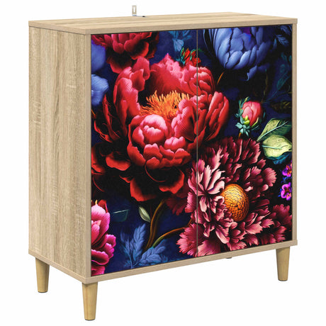 Wooden Storage Cabinet 69cm Wide With 2 Doors - Kiel