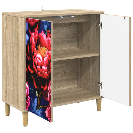 Wooden Storage Cabinet 69cm Wide With 2 Doors - Kiel