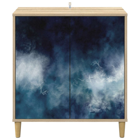 Wooden Storage Cabinet 69cm Wide With 2 Doors - Raalte