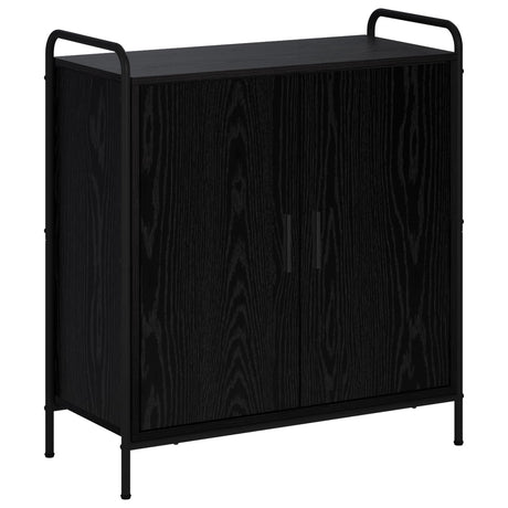 Wooden Storage Cabinet 73cm Wide With 2 Doors And Steel Frame - Vantage Home