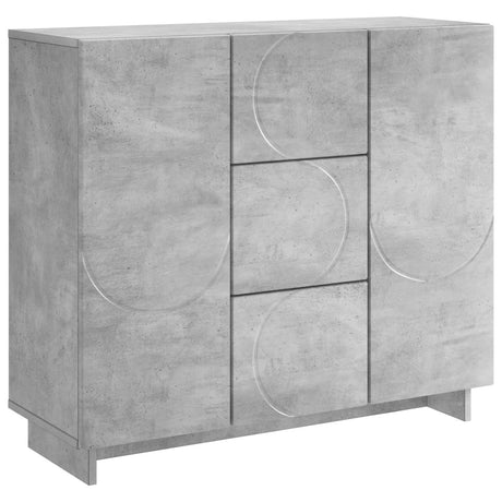 Wooden Storage Cabinet 85.5cm Wide With 2 Doors And 3 Drawers - Vantage Home