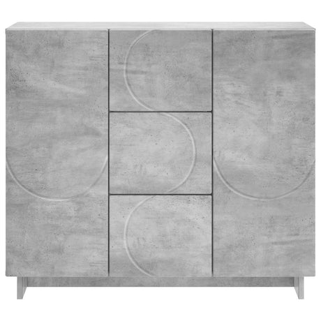Wooden Storage Cabinet 85.5cm Wide With 2 Doors And 3 Drawers - Vantage Home