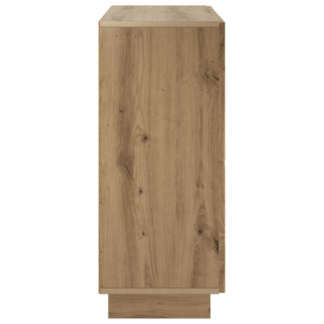 Wooden Storage Cabinet 85.5cm Wide With 2 Doors And 3 Drawers - Vantage Home