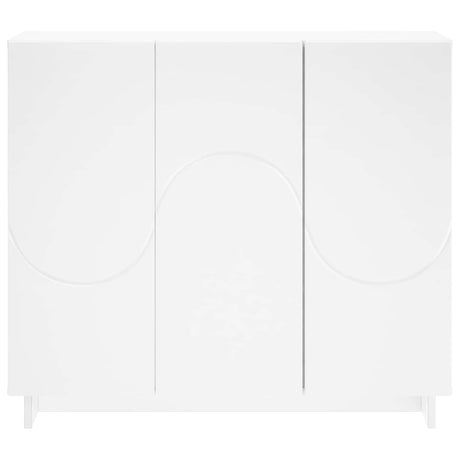 Wooden Storage Cabinet 85.5cm Wide With 3 Doors - Vantage Home