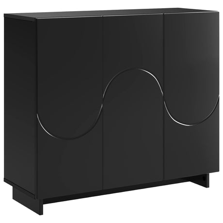 Wooden Storage Cabinet 85.5cm Wide With 3 Doors - Vantage Home