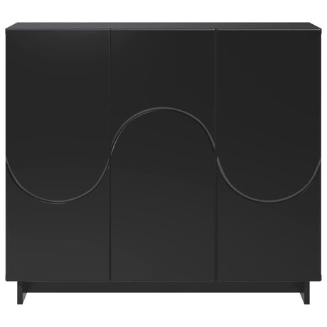 Wooden Storage Cabinet 85.5cm Wide With 3 Doors - Vantage Home