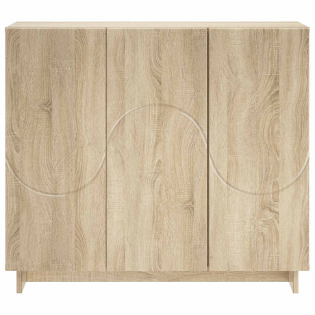 Wooden Storage Cabinet 85.5cm Wide With 3 Doors - Vantage Home