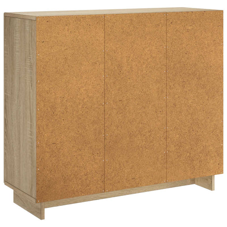 Wooden Storage Cabinet 85.5cm Wide With 3 Doors - Vantage Home