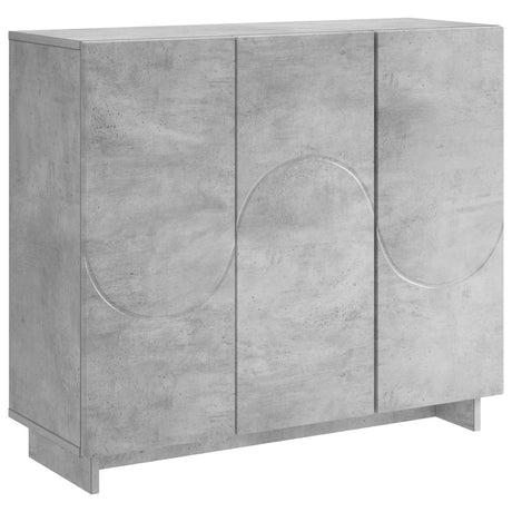 Wooden Storage Cabinet 85.5cm Wide With 3 Doors - Vantage Home