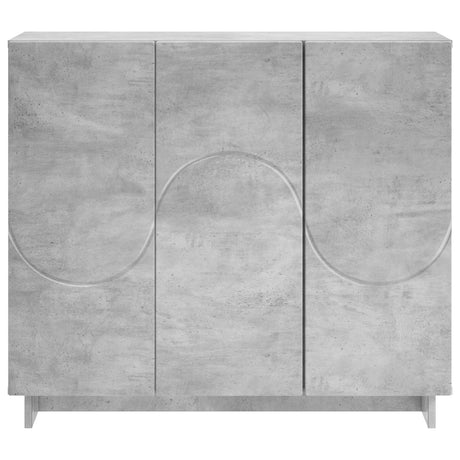 Wooden Storage Cabinet 85.5cm Wide With 3 Doors - Vantage Home