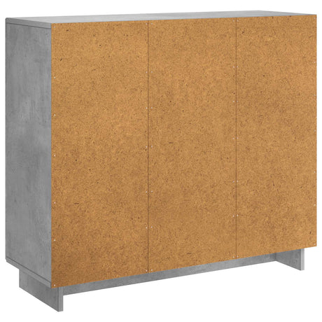 Wooden Storage Cabinet 85.5cm Wide With 3 Doors - Vantage Home