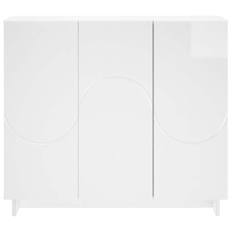 Wooden Storage Cabinet 85.5cm Wide With 3 Doors - Vantage Home