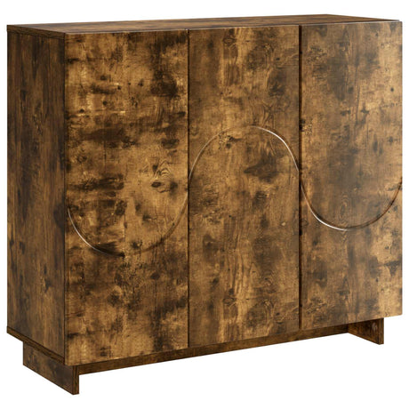 Wooden Storage Cabinet 85.5cm Wide With 3 Doors - Vantage Home