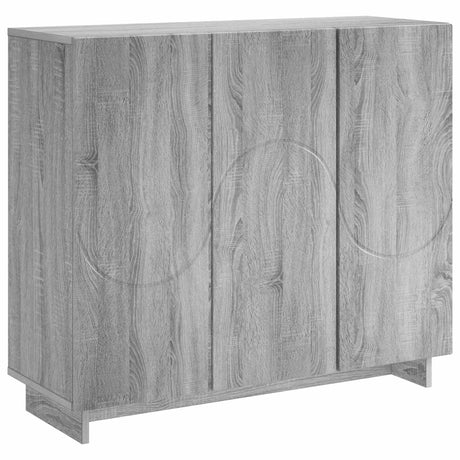 Wooden Storage Cabinet 85.5cm Wide With 3 Doors - Vantage Home