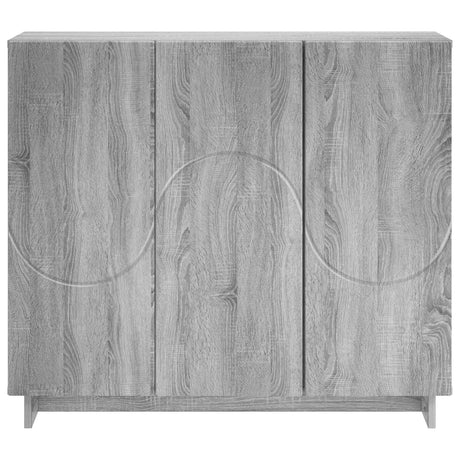 Wooden Storage Cabinet 85.5cm Wide With 3 Doors - Vantage Home