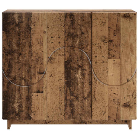 Wooden Storage Cabinet 85.5cm Wide With 3 Doors - Vantage Home