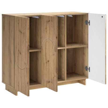 Wooden Storage Cabinet 85.5cm Wide With 3 Doors - Vantage Home