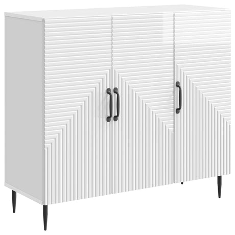 Wooden Storage Cabinet 89cm Wide With 3 Doors - Vantage Home