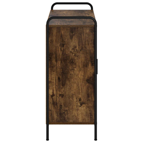 Wooden Storage Cabinet 98.5cm Wide With 2 Doors And Steel Frame - Vantage Home