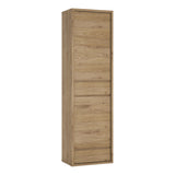 Wooden Storage Cabinet Narrow With 2 Doors And 2 Drawers - Shetland